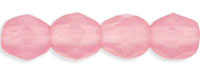 Fire-Polish 4mm (loose) : Milky Pink