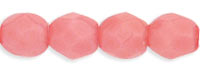 Fire-Polish 4mm (loose) : Carnation Pink