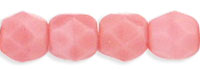 Fire-Polish 4mm (loose) : Pink - Coral