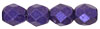 Fire-Polish 4mm (loose) : Metallic Suede - Purple