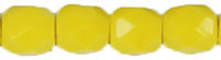 Fire-Polish 4mm (loose) : Opaque Yellow