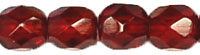 Fire-Polish 4mm (loose) : Garnet