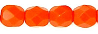 Fire-Polish 4mm (loose) : Opaque Orange