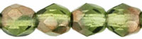 Fire-Polish 4mm (loose) : Copper - Olivine