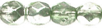 Fire-Polish 4mm (loose) : Coated - 1/2 Silver/Olivine