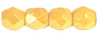 Fire-Polish 4mm (loose) : Luster - Opaque Yellow