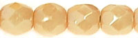 Fire-Polish 4mm (loose) : Luster - Opaque Champagne