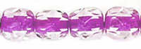 Fire-Polish 4mm (loose) : Crystal - Violet-Lined