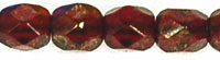 Fire-Polish 4mm (loose) : Luster - Garnet Topaz/Pink