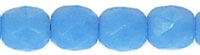 Fire-Polish 4mm (loose) : Matte - Opaque Blue