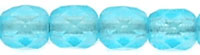 Fire-Polish 4mm (loose) : Matte - Aquamarine