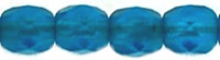 Fire-Polish 4mm (loose) : Matte - Capri Blue