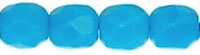 Fire-Polish 4mm (loose) : Matte - Opaque Lt Blue