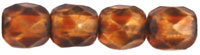 Fire-Polish 4mm (loose) : Matte - Crystal - Picasso