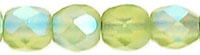 Fire-Polish 4mm (loose) : Matte - Olivine AB