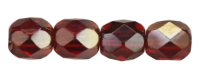 Fire-Polish 4mm (loose) : Twilight - Siam Ruby