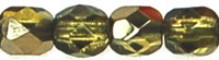 Fire-Polish 4mm (loose) : Bronze Iris - Dk Olivine