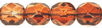 Fire-Polish 6mm (loose) : Coated - Lt Pink/Topaz