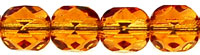 Fire-Polish 6mm (loose) : Dk Topaz