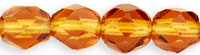 Fire-Polish 6mm (loose) : Dk Topaz