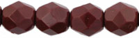 Fire-Polish 6mm (loose) : Opaque Cocoa Brown