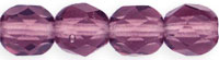 Fire-Polish 6mm (loose) : Amethyst