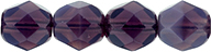 Fire-Polish 6mm (loose) : Milky Amethyst