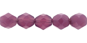 Fire-Polish 6mm (loose) : Dk Milky Amethyst