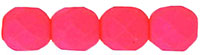 Fire-Polish 6mm (loose) : Neon - Pink