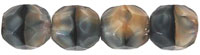 Fire-Polish 6mm (loose) : Gray w/Black Swirl