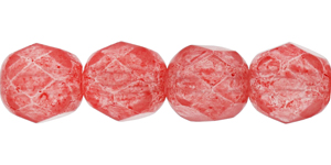 Fire-Polish 6mm (loose) : Cerise