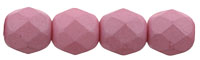 Fire-Polish 6mm (loose) : Saturated Pink