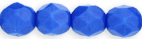 Fire-Polish 6mm (loose) : Opaque Blue