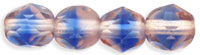 Fire-Polish 6mm (loose) : Lt Pink/Blue