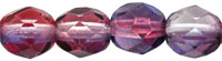 Fire-Polish 6mm (loose) : Dual Coated - Tanzanite/Fuchsia