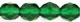 Fire-Polish 6mm (loose) : Green Emerald