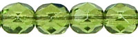 Fire-Polish 6mm (loose) : Dk Olivine