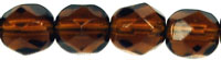 Fire-Polish 6mm (loose) : Dk Smoky Topaz