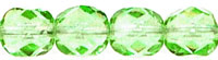 Fire-Polish 6mm (loose) : Lt Peridot