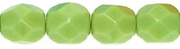 Fire-Polish 6mm (loose) : Opaque Green