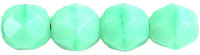 Fire-Polish 6mm (loose) : Opaque Azure Turquoise