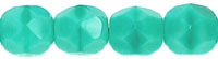 Fire-Polish 6mm (loose) : Opaque Azure Turquoise