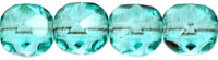 Fire-Polish 6mm (loose) : Teal