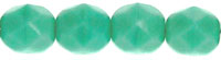 Fire-Polish 6mm (loose) : Opaque Turquoise