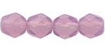 Fire-Polish 6mm (loose) : Milky Purple