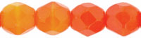 Fire-Polish 6mm (loose) : Opal/Orange Multi