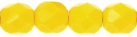 Fire-Polish 6mm (loose) : Opaque Yellow
