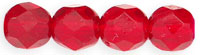 Fire-Polish 6mm (loose) : Siam Ruby