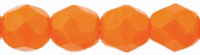 Fire-Polish 6mm (loose) : Opaque Bright Orange