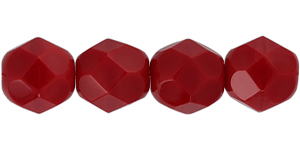 Fire-Polish 6mm (loose) : Opaque Red